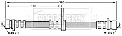 BBH6990 BORG & BECK Тормозной шланг (фото 1)