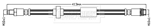BBH7134 BORG & BECK Тормозной шланг (фото 1)