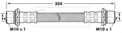 BBH7243 BORG & BECK Тормозной шланг (фото 1)