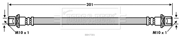 BBH7581 BORG & BECK Тормозной шланг (фото 1)