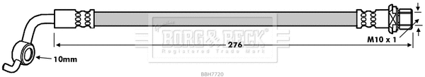 BBH7720 BORG & BECK Тормозной шланг (фото 1)