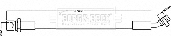 BBH7962 BORG & BECK Тормозной шланг (фото 1)
