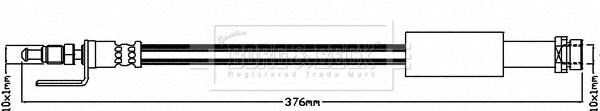 BBH8173 BORG & BECK Тормозной шланг (фото 1)