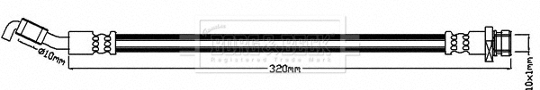 BBH8179 BORG & BECK Тормозной шланг (фото 1)