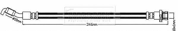 BBH8181 BORG & BECK Тормозной шланг (фото 1)