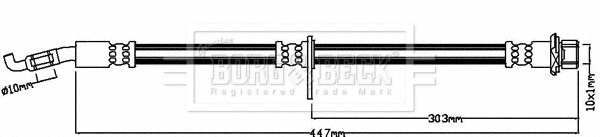 BBH8236 BORG & BECK Тормозной шланг (фото 1)