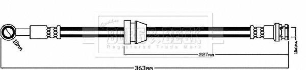 BBH8560 BORG & BECK Тормозной шланг (фото 1)