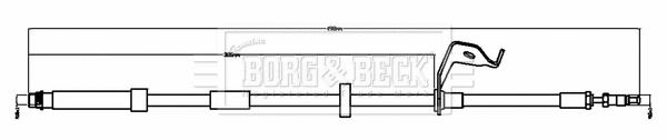 BBH8780 BORG & BECK Тормозной шланг (фото 1)