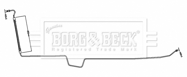 BBH8797 BORG & BECK Тормозной шланг (фото 1)
