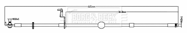 BBH8801 BORG & BECK Тормозной шланг (фото 1)