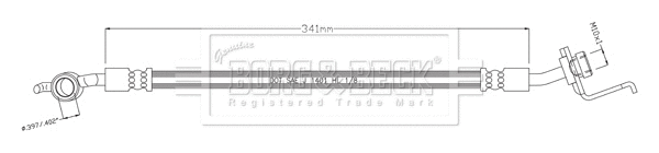 BBH8902 BORG & BECK Тормозной шланг (фото 1)