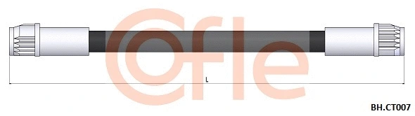 92.BH.CT007 COFLE Тормозной шланг (фото 1)