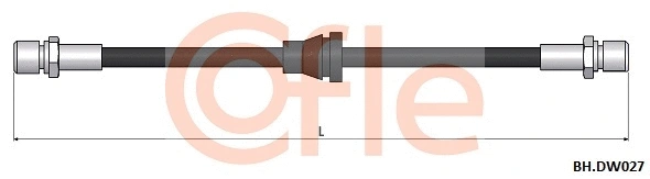 92.BH.DW027 COFLE Тормозной шланг (фото 1)