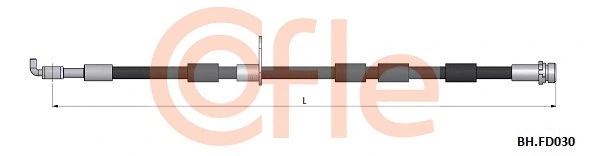 92.BH.FD030 COFLE Тормозной шланг (фото 1)