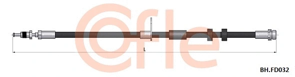 92.BH.FD032 COFLE Тормозной шланг (фото 1)