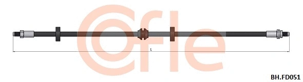 92.BH.FD051 COFLE Тормозной шланг (фото 1)