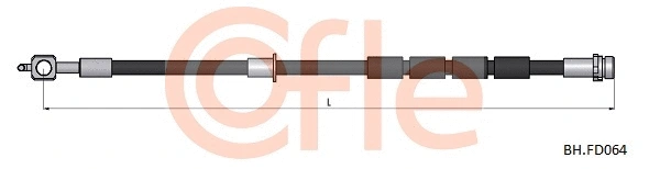 92.BH.FD064 COFLE Тормозной шланг (фото 1)