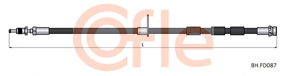 92.BH.FD087 COFLE Тормозной шланг (фото 1)