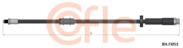 92.BH.FI051 COFLE Тормозной шланг (фото 1)