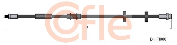 92.BH.FI080 COFLE Тормозной шланг (фото 1)