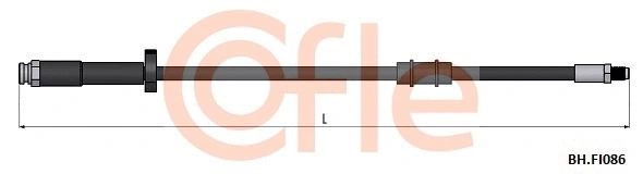 92.BH.FI086 COFLE Тормозной шланг (фото 1)