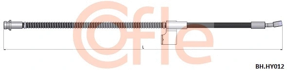 92.BH.HY012 COFLE Тормозной шланг (фото 1)