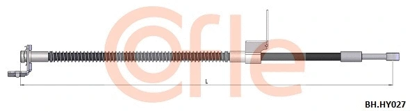 92.BH.HY027 COFLE Тормозной шланг (фото 1)