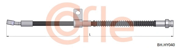 92.BH.HY040 COFLE Тормозной шланг (фото 1)