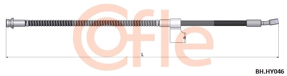 92.BH.HY046 COFLE Тормозной шланг (фото 1)