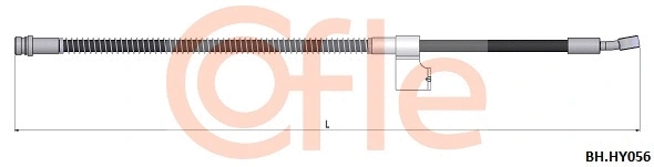 92.BH.HY056 COFLE Тормозной шланг (фото 1)