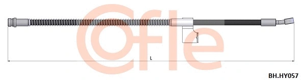 92.BH.HY057 COFLE Тормозной шланг (фото 1)
