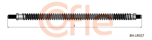92.BH.LR027 COFLE Тормозной шланг (фото 1)