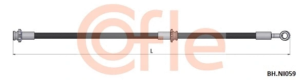 92.BH.NI059 COFLE Тормозной шланг (фото 1)