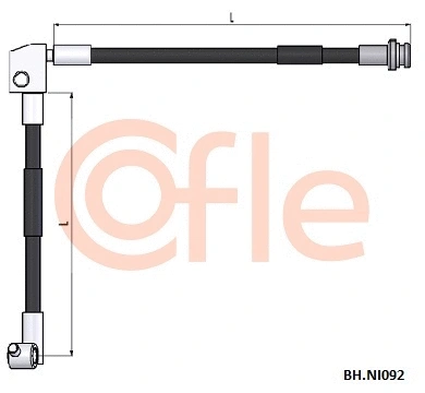 92.BH.NI092 COFLE Тормозной шланг (фото 1)