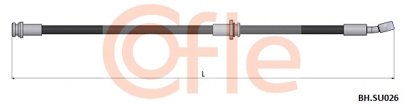 92.BH.SU026 COFLE Тормозной шланг (фото 1)