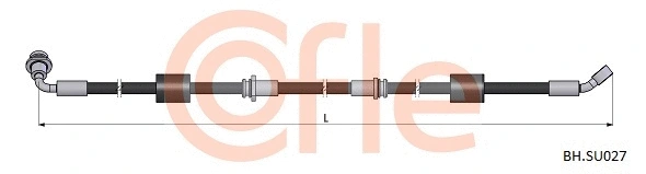 92.BH.SU027 COFLE Тормозной шланг (фото 1)