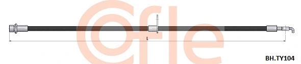 92.BH.TY104 COFLE Тормозной шланг (фото 1)