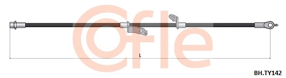 92.BH.TY142 COFLE Тормозной шланг (фото 1)