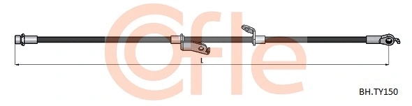 92.BH.TY150 COFLE Тормозной шланг (фото 1)
