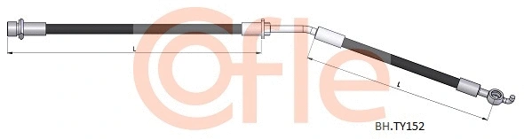 92.BH.TY152 COFLE Тормозной шланг (фото 1)