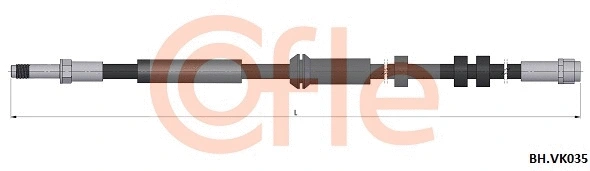92.BH.VK035 COFLE Тормозной шланг (фото 1)
