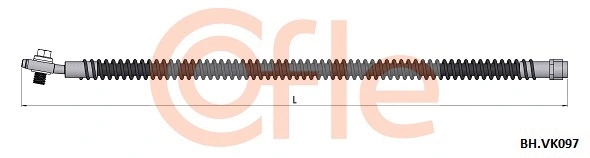 92.BH.VK097 COFLE Тормозной шланг (фото 1)