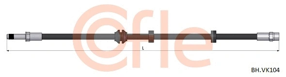 92.BH.VK104 COFLE Тормозной шланг (фото 1)