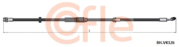 92.BH.VK126 COFLE Тормозной шланг (фото 1)