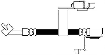 18559 BSF Тормозной шланг (фото 1)