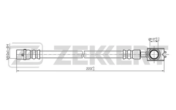 BS-9243 ZEKKERT Тормозной шланг (фото 1)