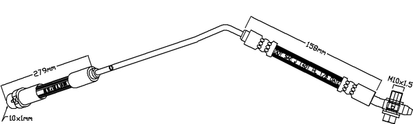 JBH1022R JURATEK Тормозной шланг (фото 1)