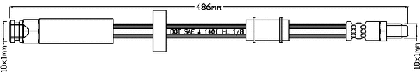 JBH1027 JURATEK Тормозной шланг (фото 1)