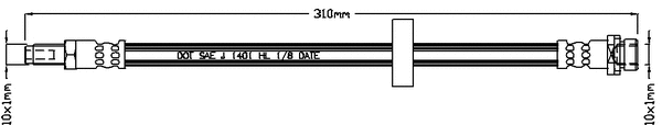 JBH1028 JURATEK Тормозной шланг (фото 1)