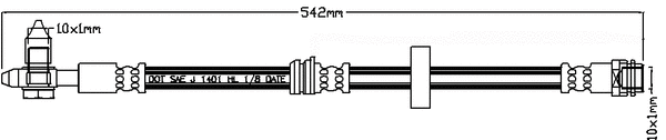 JBH1041 JURATEK Тормозной шланг (фото 1)